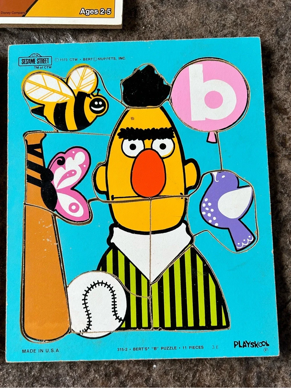 1970s vintage Sesame Street Disney board puzzles (lot of 3)